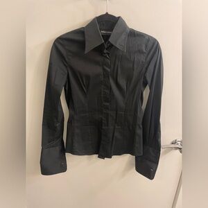 Emporio Armani Black Button-Up Shirt